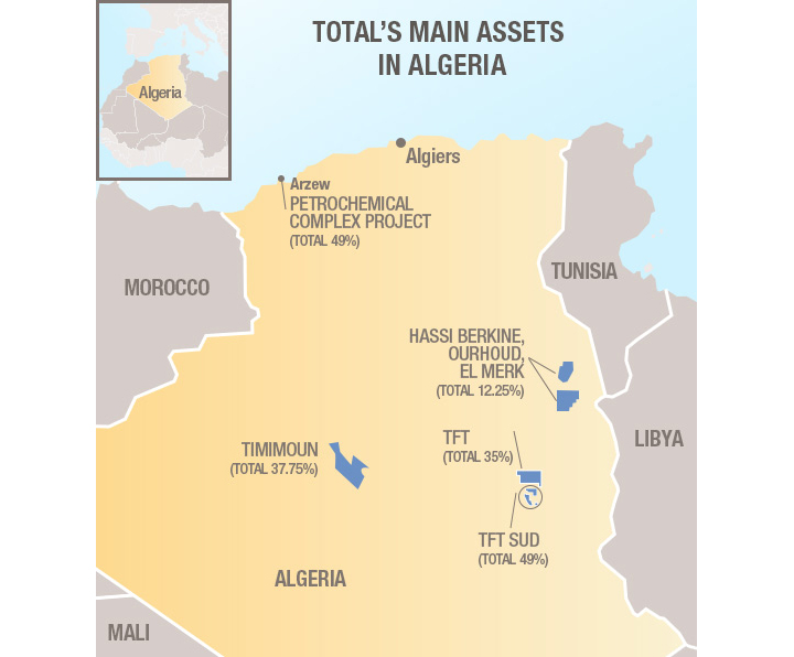 Total and Sonatrach Strengthen Their Cooperation in Petrochemicals and Natural Gas in Algeria