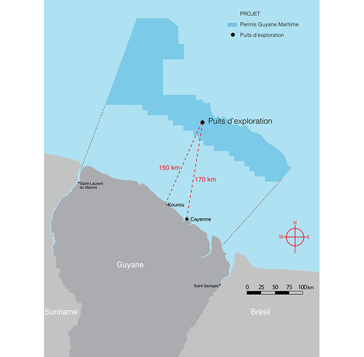 Guyane - localisation du permis