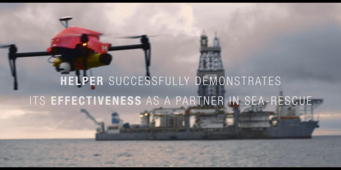 HELPER successfully demonstrates its effectiveness as a partner in sea-rescue
