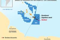 Activités d'exploration de Total dans le bassin du Guyana et du Suriname