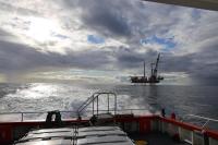 Seagreen offshore wind farm under construction, Scotland