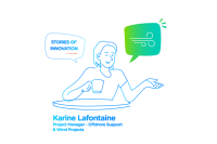 Stories of innovation by TotalEnergies - Karine Lafontaine, Project Manager, Offshore Support & Wind Projects.