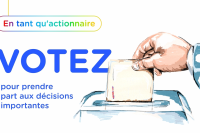 En tant qu'actionnaire, votez pour prendre part aux décisions importantes.