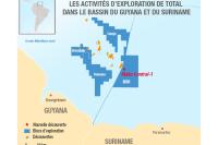 Carte Suriname 
