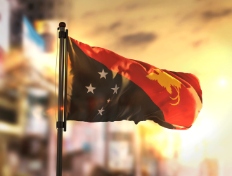 Flag Papua New Guinea