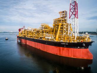 Kaombo Sul, the second Floating Production Storage and Offloading (FPSO) unit of the Kaombo project, which started production off the coast of Angola in April 2019.