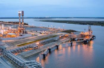 Terminal de liquéfaction Cameron GNL à côté du lac Charles dans l'Etat de Louisiane aux Etats-Unis.