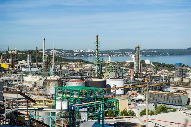 view of the La Mède refinery