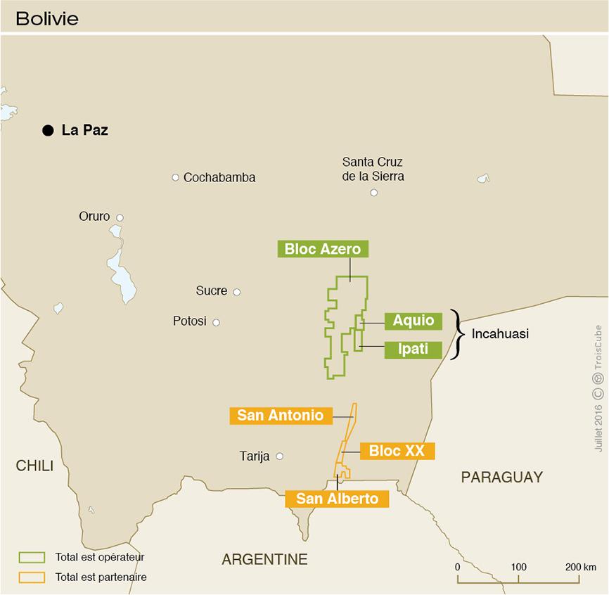 Carte de la Bolivie