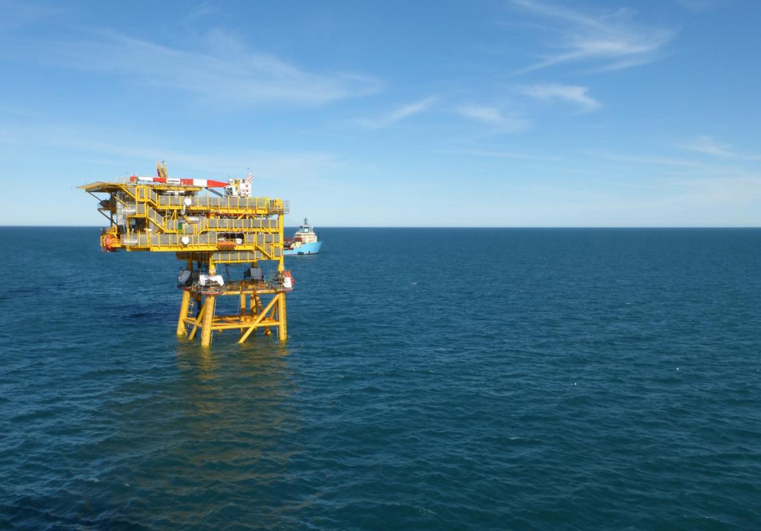 Plateforme de Vega Pléyade en mer